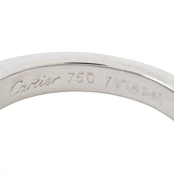 CARTIER Authentic 18k Silver Diamond Ring #52 - Picture 7 of 9